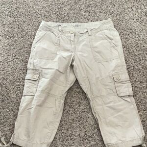 Ann Taylor Cargo Capri Pants